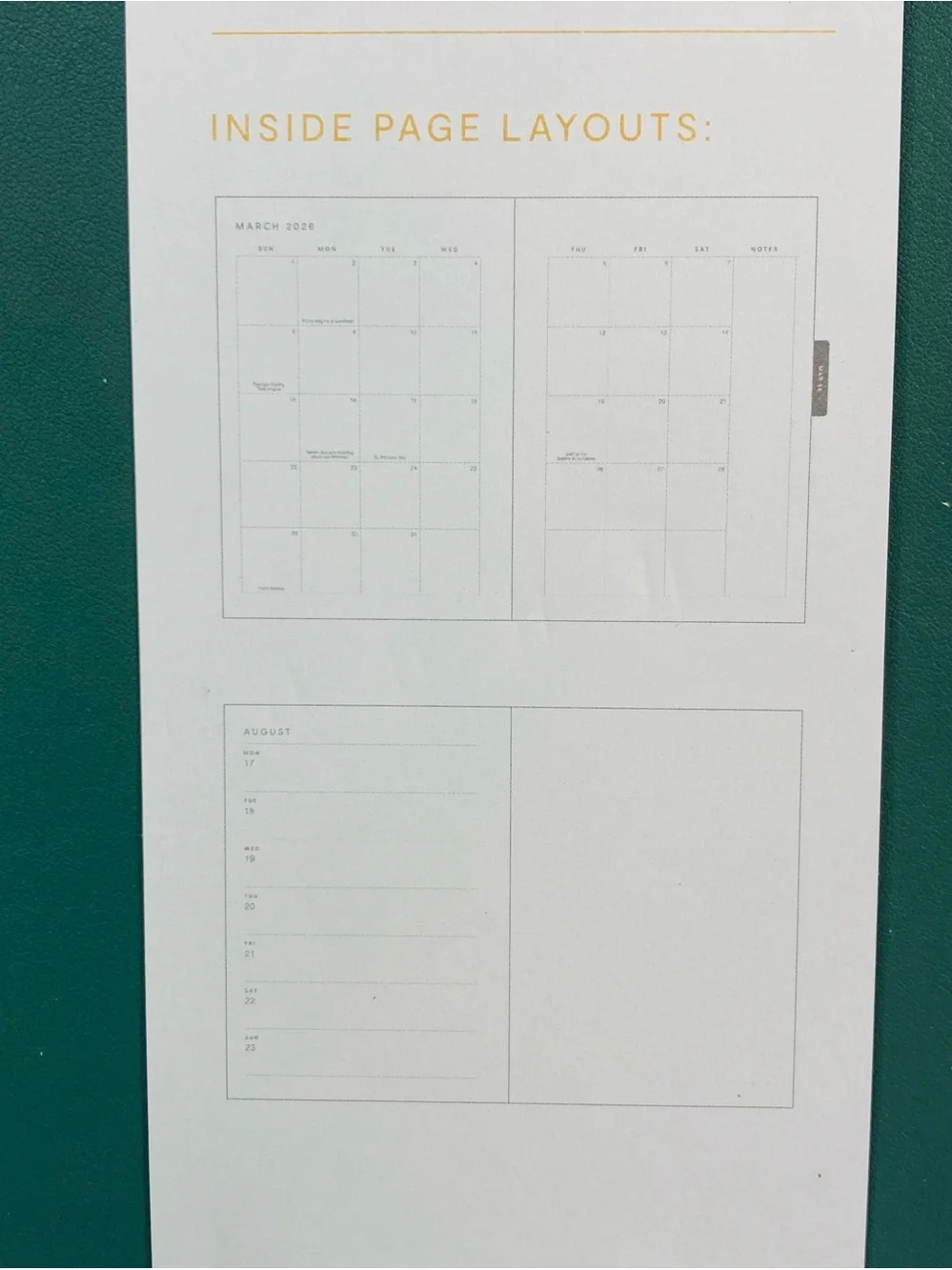 NWT 18 Months Jan 2026 - July 2027 School Year Planner Hardcover Spiral Notebook